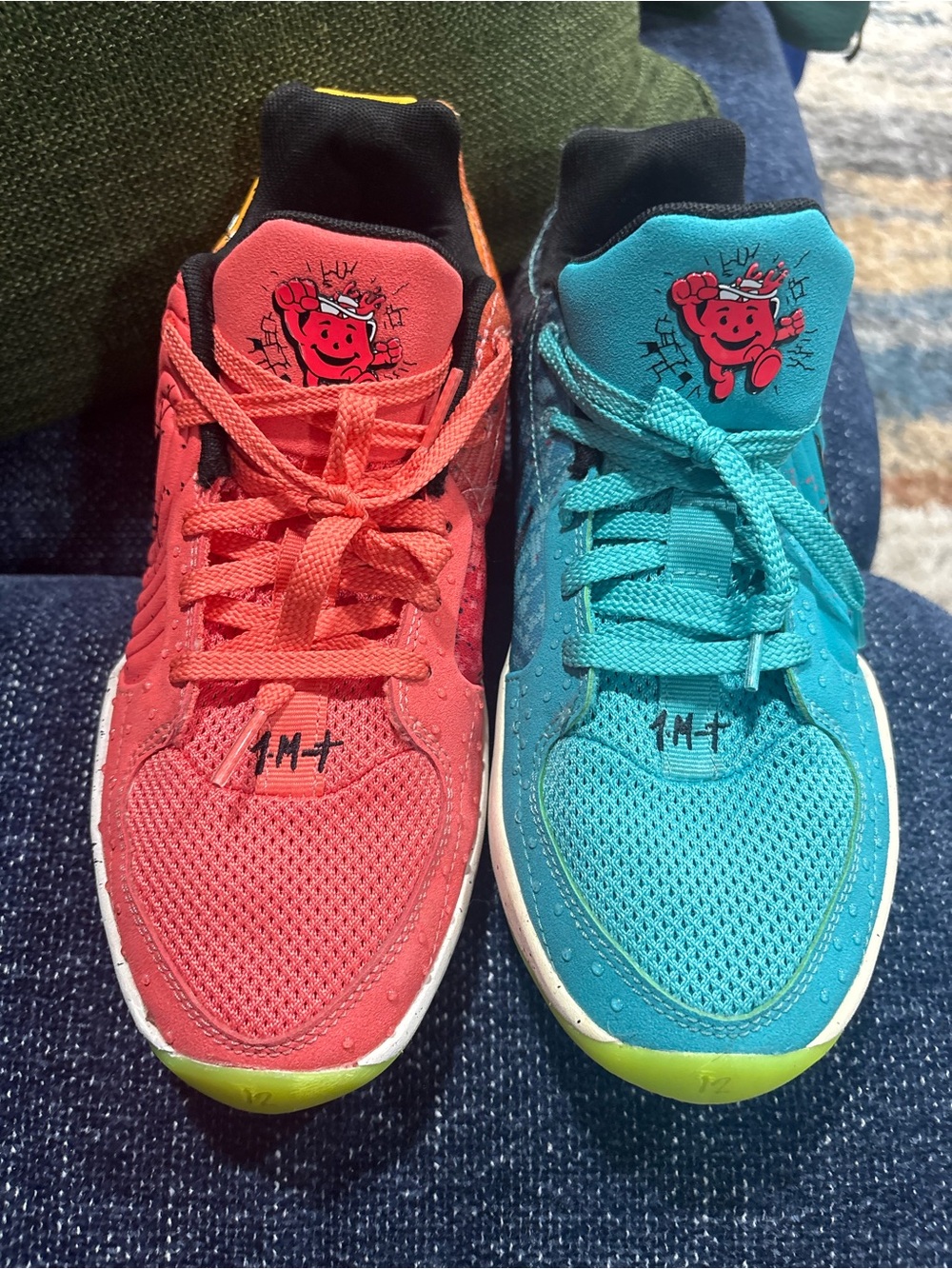 Nike Kids Two-Color Coral & Teal Sneakers